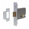 Mortice Flat Latch Satin Chrome 76mm image.