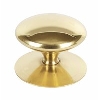 Lorenzo Polished Brass Door Knob 50mm Pack of 5 image.