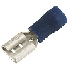 Crimp Blue Female 6.3mm Pack of 100 image.