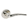 Urfic Door Handle Serpentine Polished Nickel image.