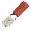Crimp Red Male 6.3mm Pack of 100 image.