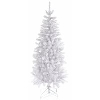 5ft 6in White Artificial Christmas Tree image.