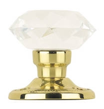 Image for Acrylic Faceted Mortice Knob.