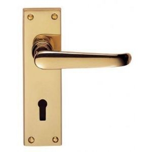 Image for Victorian Ascot Handle on Plate.