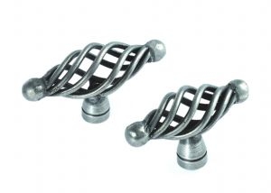 Image for Steel Cage Oval Cupboard Knob.