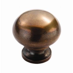 Image for Mushroom Pattern Solid Bronze Cupboard Knob.