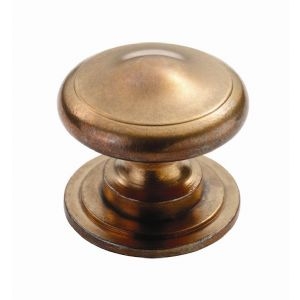 Image for Mushroom Pattern Solid Bronze Cupboard Knob.