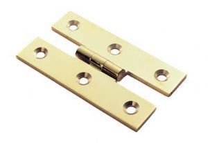 Image for Brass H Pattern Hinge c/w Slotted Screws.