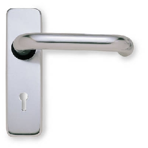 Image for Aluminium Round Bar Lever on Backplate.