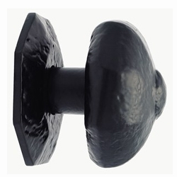Image for centre door knob 64mm black antique.