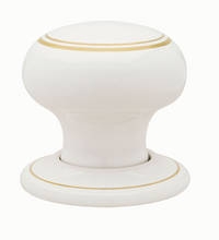 Image for White Porcelain Knob - Frelan.