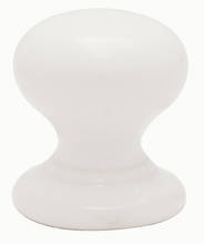 Image for White Porcelain Cupboard Knob - Frelan.