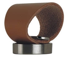 Image for Leather cabinet knob.