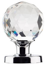 Image for Crystal Cut Glass Mortice Knob.