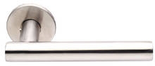 Image for Stainless Straight Lever on Rose.