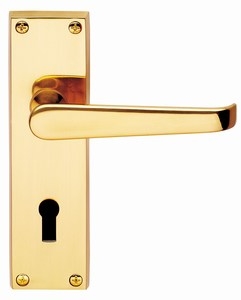 Image for Victorian Lever on Backplate (PB).