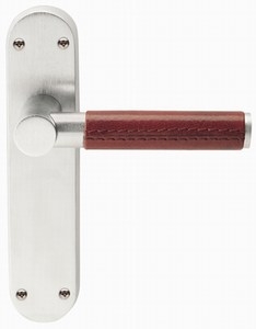Image for Ascot Leather Handle on Backplate.