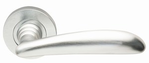 Image for Arc Door Handle on Rose.