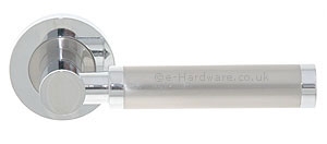 Image for Charlotte Door Handle on Rose.