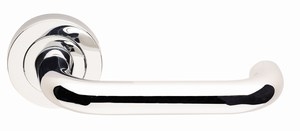 Image for Round Bar Door Handle on Rose.