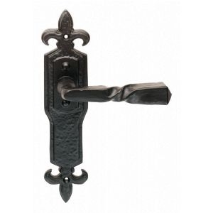 Image for Barley Twist Lever on Gothic Backplate.