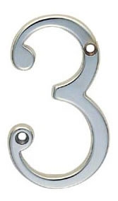 Image for Numerals (0-9) Polished Chrome.