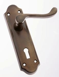 Image for Princess Lever Lock Furniture on Plate.