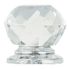 Acrylic faceted Cupboard knob image.