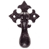 Tear Drop on Gothic Cross Backplate image.