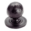 Hammered Pattern Ball Knob on Round Rose image.