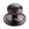 Oval Hammered Knob on Oval Backplate image.