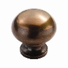 Mushroom Pattern Solid Bronze Cupboard Knob image.
