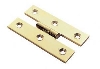 Brass H Pattern Hinge c/w Slotted Screws image.