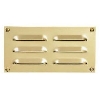Hooded Louvre Brass Vent (Radius Corners 242mm x 165mm) image.