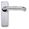Aluminium Round Bar Lever on Backplate image.