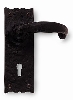 Black Antique Lever on Backplate image.