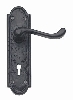 Turnberry Antique Lever Lock on Backplate image.