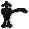 Black Antique Lever Lock on Backplate image.