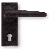 Black Antique Lever Lock on Backplate image.