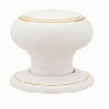 White Porcelain Knob - Frelan image.