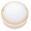 White Porcelain Cupboard Knob Line- Frelan image.