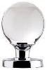 Ball Shaped Glass Mortice Knob image.