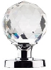 Crystal Cut Glass Mortice Knob image.