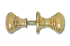 mushroom rim knob economy 50mm polished brass image.