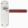 Ascot Leather Handle on Backplate image.