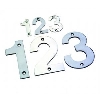 Steel Numbers 4 inch image.
