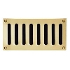 Plain Slot Brass Vent (Radius Corners 165mm x 89mm) image.