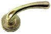 Itala Antique Brass Door Handle on Rose image.